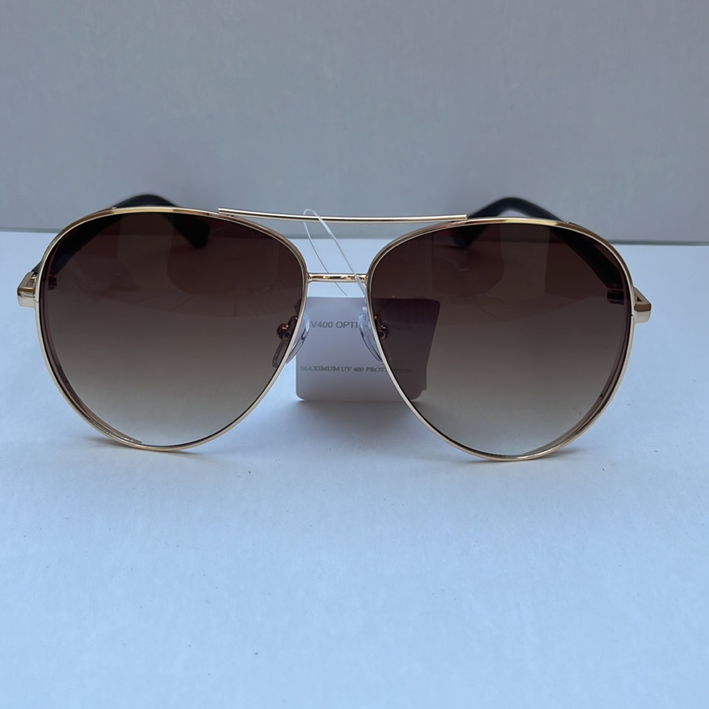 Sunglasses Aviator Unisex Gold